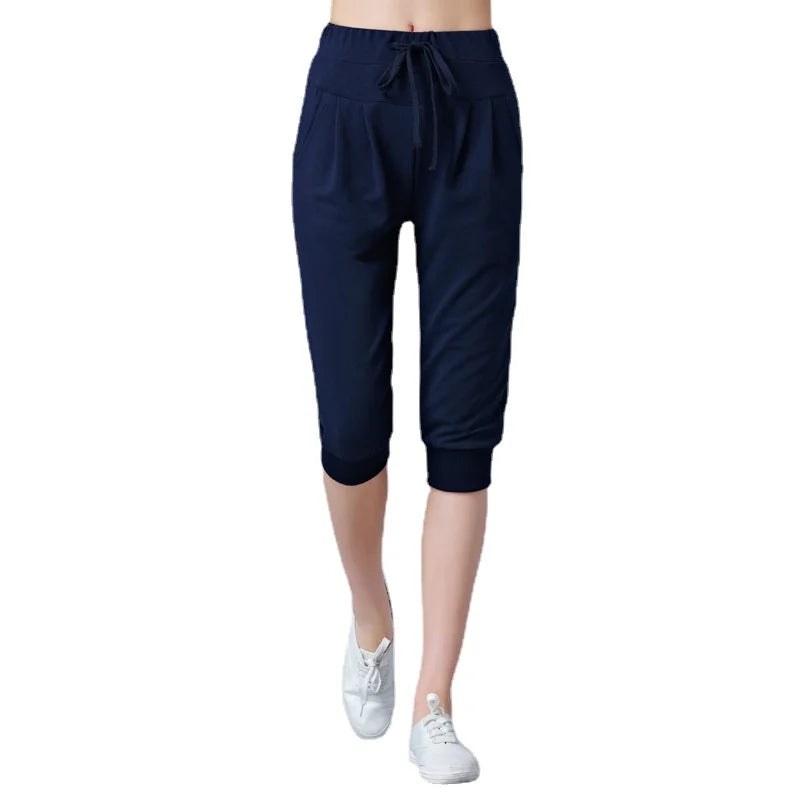 Women's Harem Jogger Pants – High Waist Loose Capris