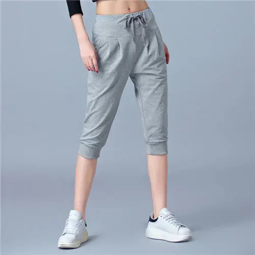 Women's Harem Jogger Pants – High Waist Loose Capris