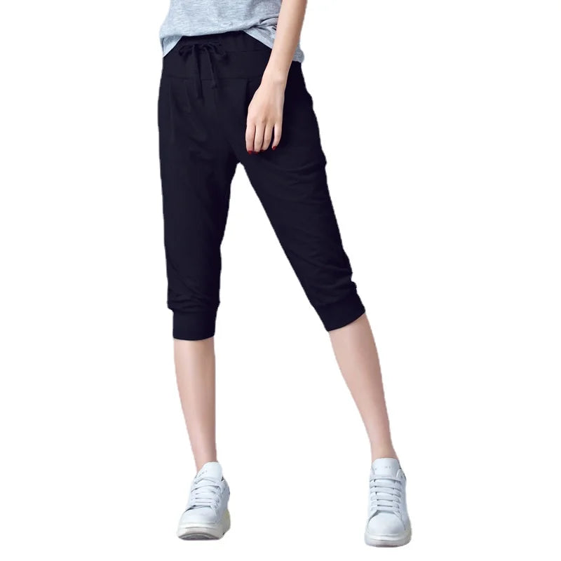 Women's Harem Jogger Pants – High Waist Loose Capris