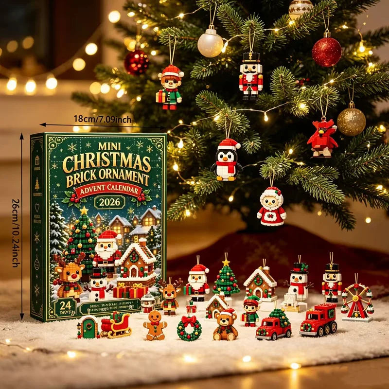 Christmas Ornament Advent Calendar – 24 Mini Tree Decorations