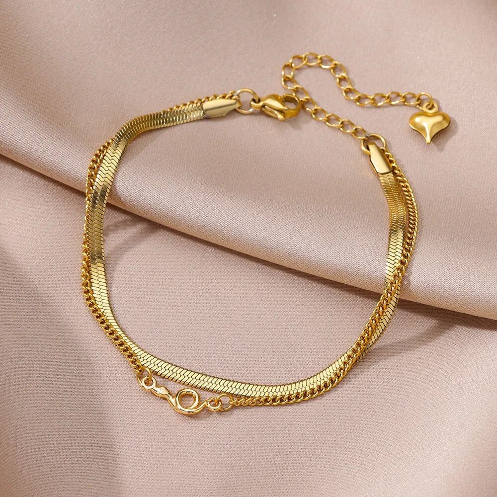Women's Stainless Steel Ankle Chain – Classic Summer Anklet