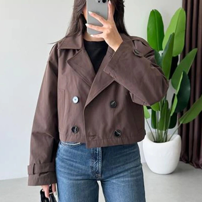 Cropped Trench Coat – High Quality Women's