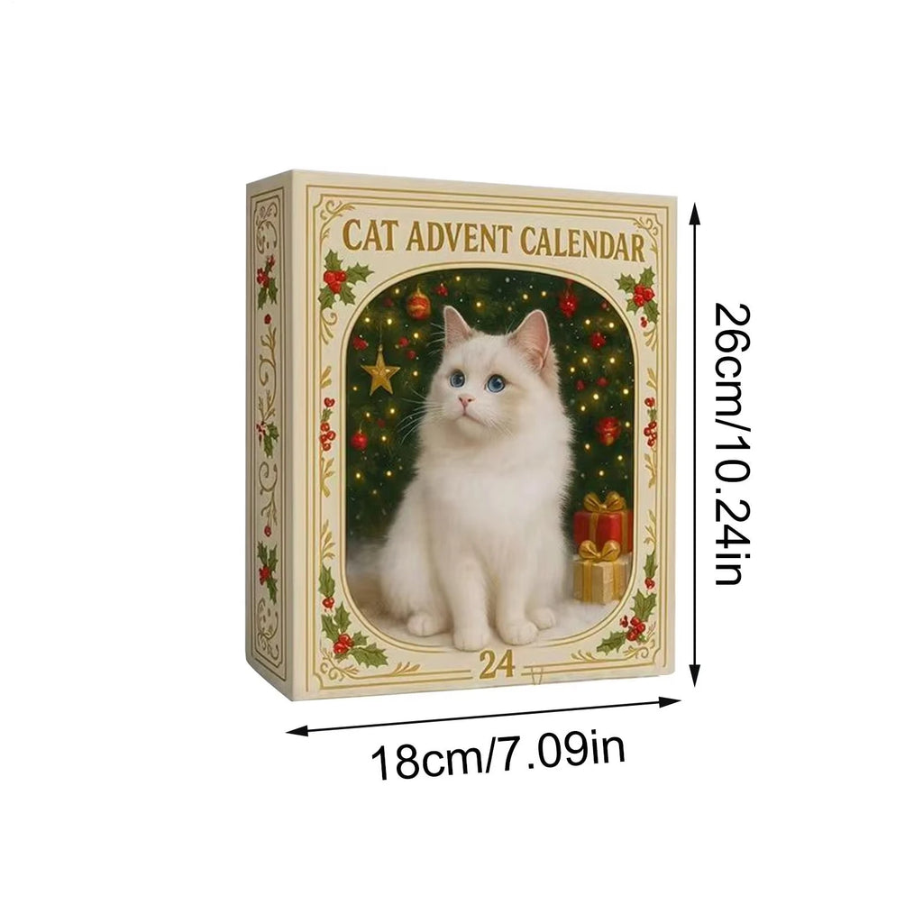 Kitten Advent Calendar – 24 Acrylic Christmas Tree Ornaments