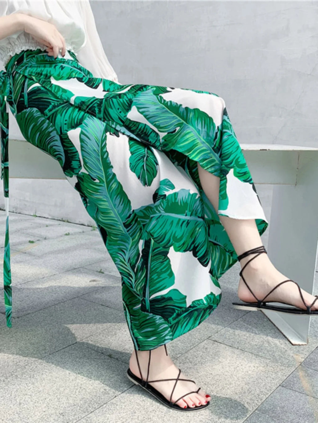 Floral Print Maxi Skirt | Bohemian High Waist Wrap Skirt for Women
