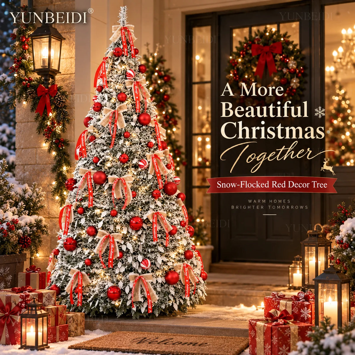Foldable Christmas Tree – 120–210cm, With or Without Lights