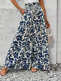 Waist-Cinching Maxi Skirt | Asymmetric High Waist Loose Skirt for Women