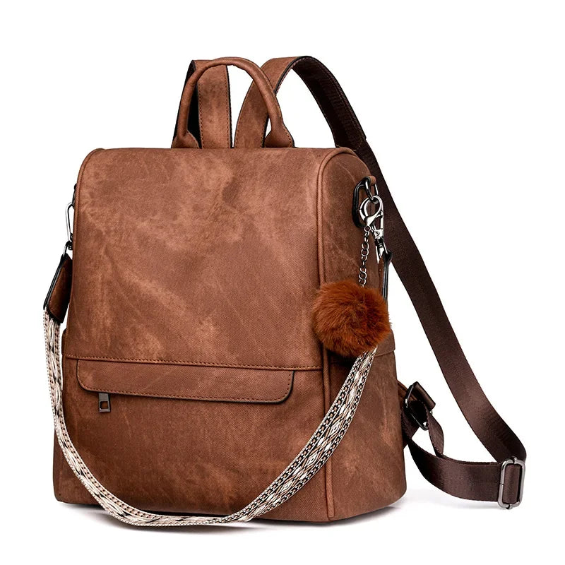 Womens Purse pu Leather Backpack Purse for Women Fashion Backpack Ladies Designer Ladies Shoulder Bags for Travel College Work