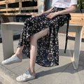 Floral Print Maxi Skirt | Bohemian High Waist Wrap Skirt for Women