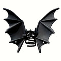 Gothic Bat Hair Clip – Matte Black Halloween Hair Accessory for Women