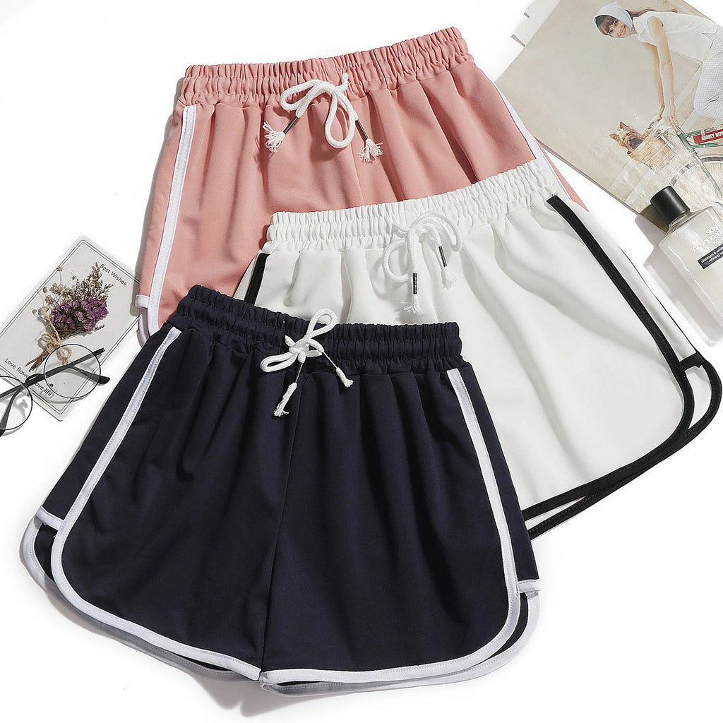 Women's athletic running shorts – casual sporty gym shorts