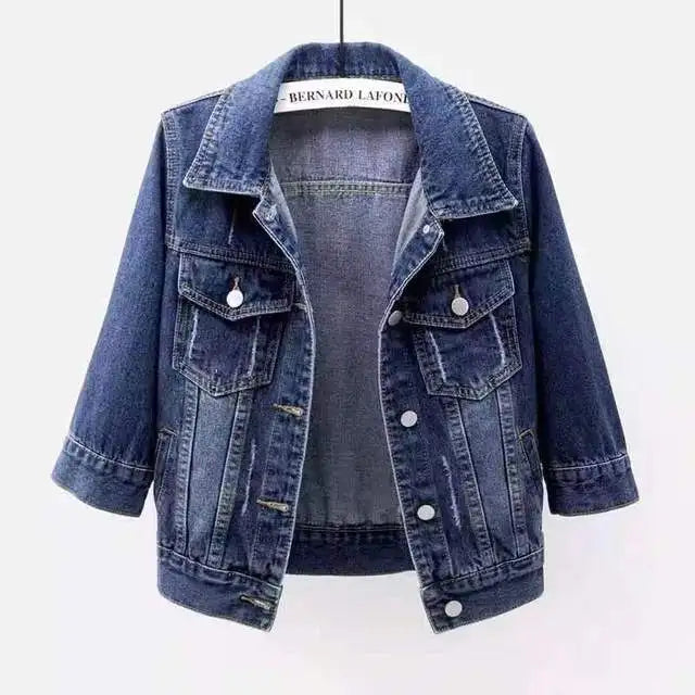Denim Jacket Women – Three Quarter Sleeve