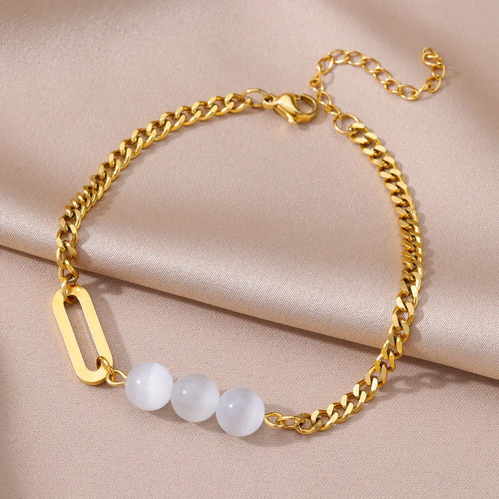 Women's Stainless Steel Ankle Chain – Classic Summer Anklet