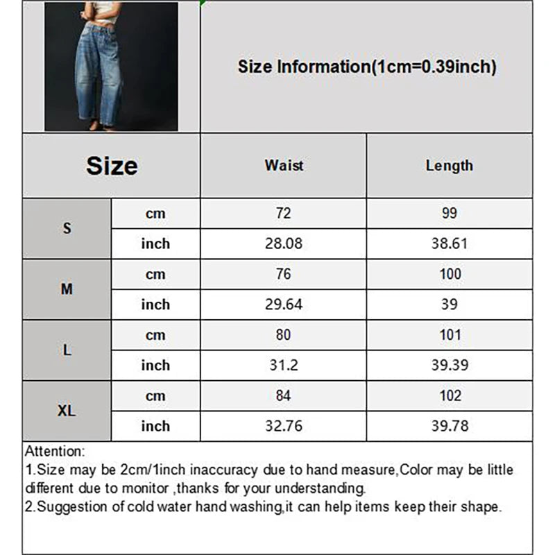 Wide Leg Jeans – Loose Y2K Denim Pants