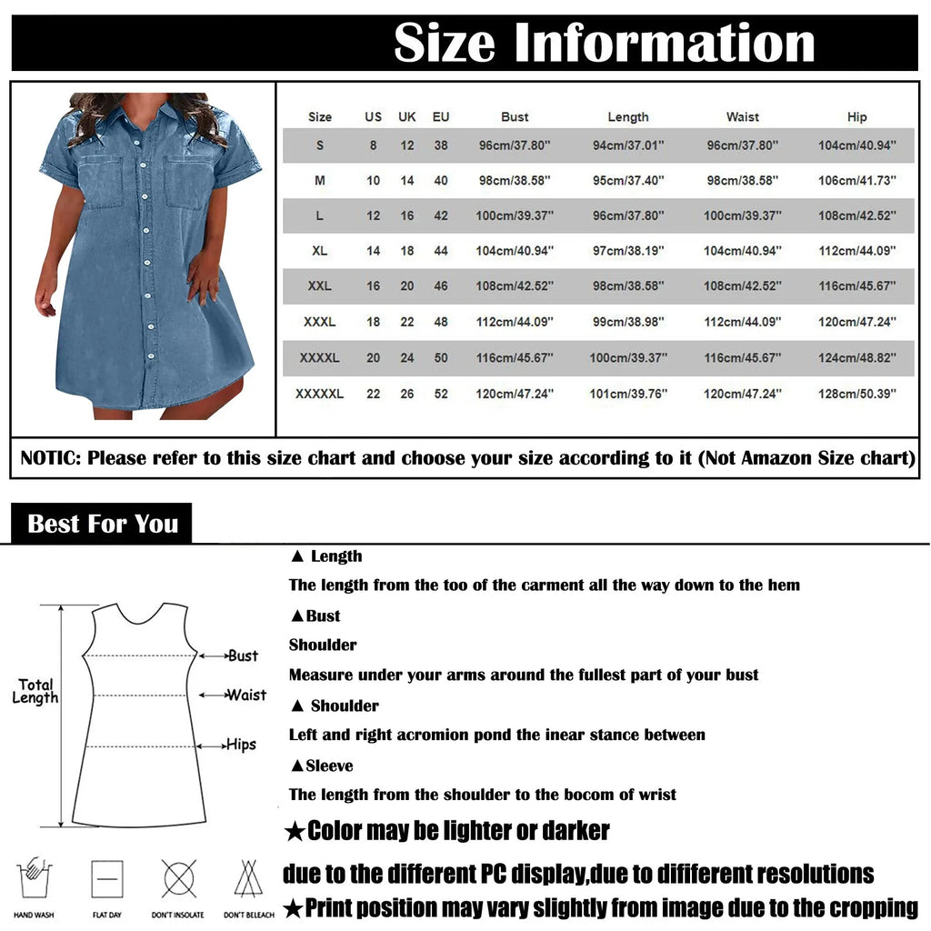 Denim Shirt Dress – Casual Summer 2024