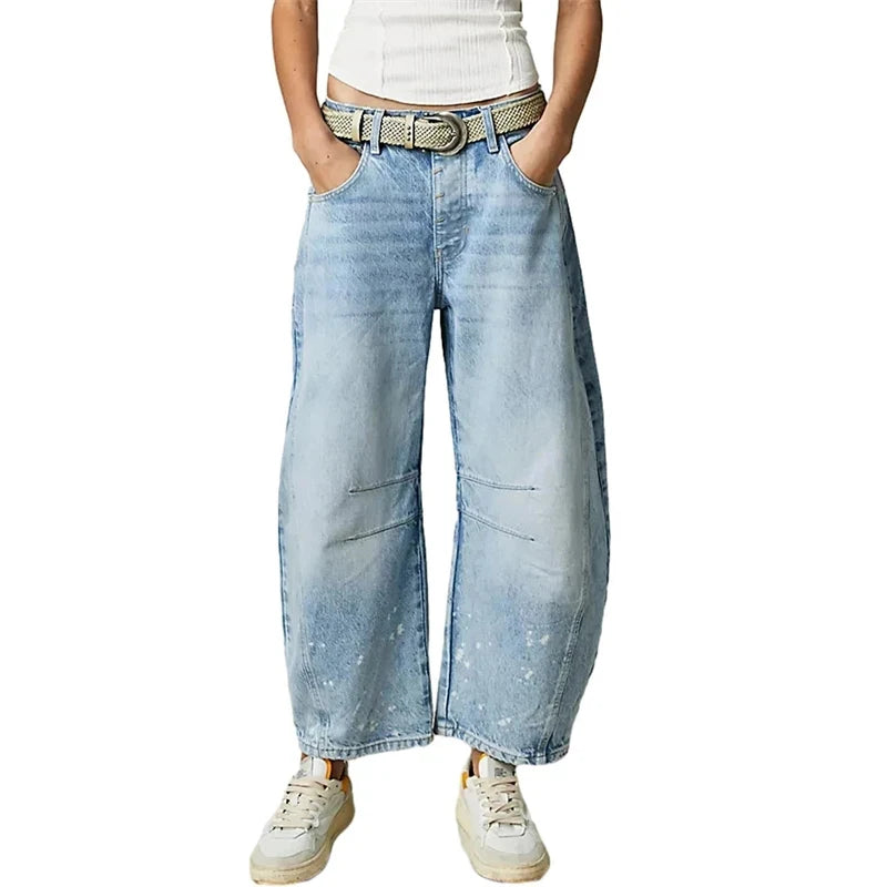 Wide Leg Jeans – Loose Y2K Denim Pants