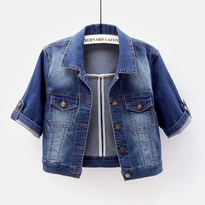 Denim Jacket Women – Three Quarter Sleeve