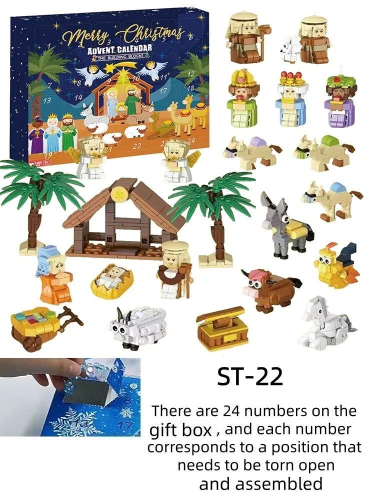 Christmas Building Blocks Advent Calendar – 24-Day DIY Countdown