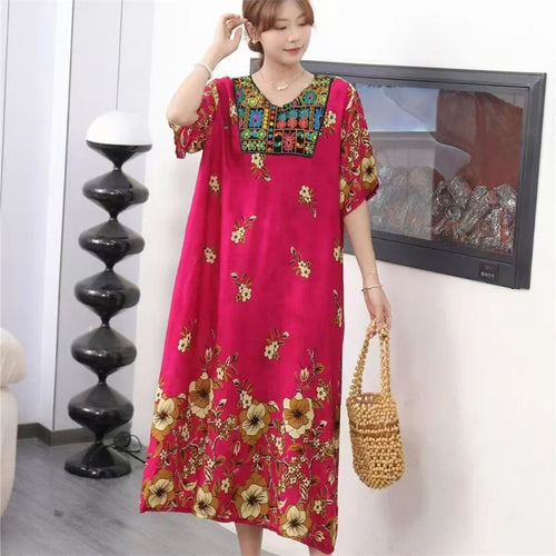 Cotton Home Nightgowns For Women Summer Vintage Style Pajamas Dress New Women's Sleepwear Clothes Loose Sleep Pyjama Nightdress