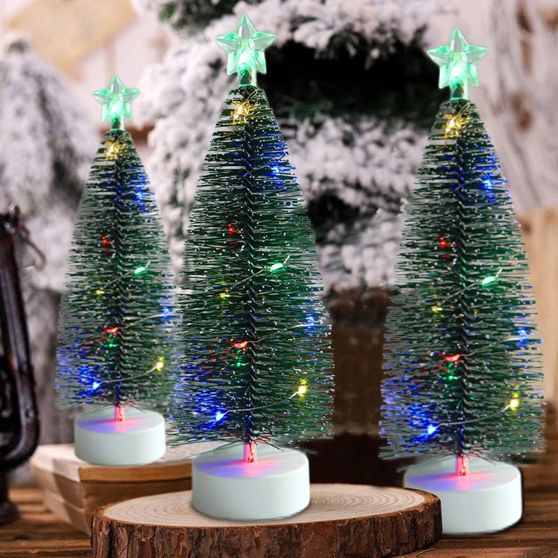 Mini LED Christmas Tree Decorations – Warm or Colourful Lights