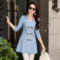 Double-Breasted Lace Trench Coat – Women's 2025