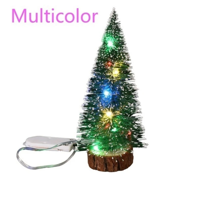 Mini Snow-Frosted LED Christmas Tree – Tabletop Decoration, 15–30cm
