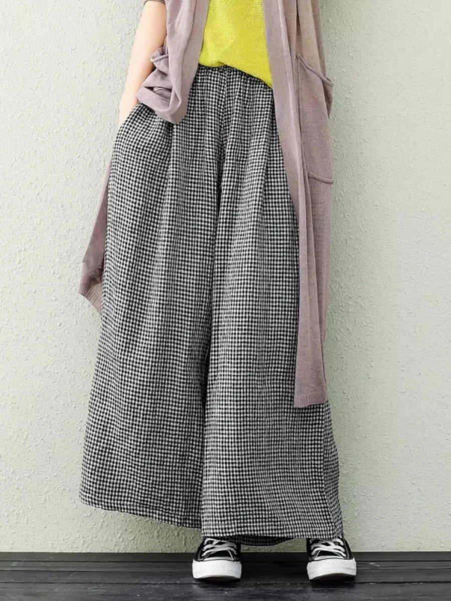 Women's high waist wide leg pants – casual summer trousers UK