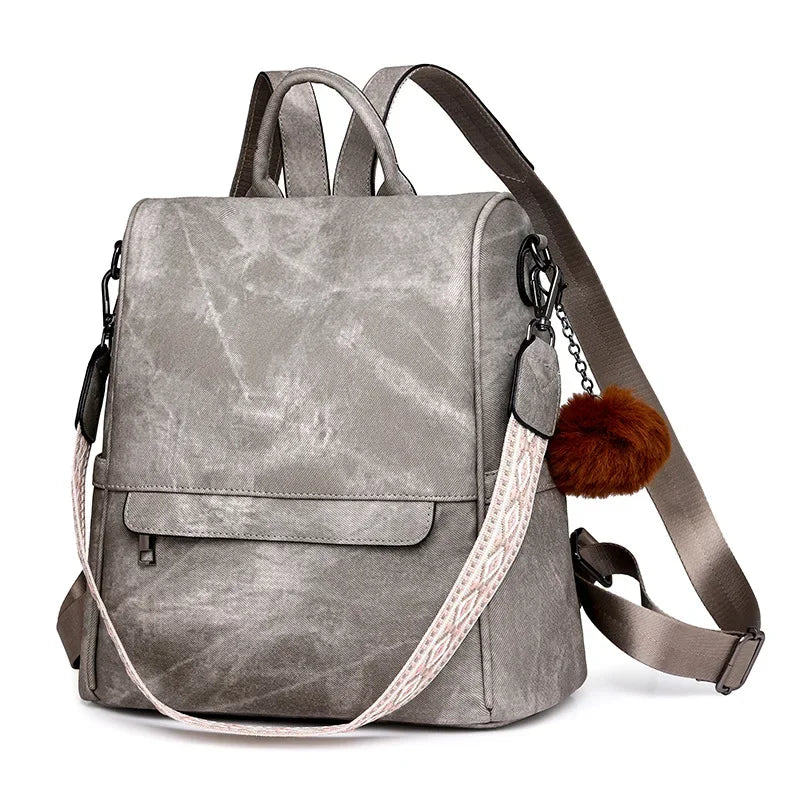Women's Purse pu Leather Backpack Purse for Women Fashion Backpack Ladies Designer Ladies Shoulder Bags for Travel College Work