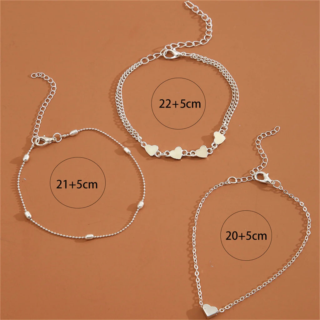 Women's Heart Anklet – Bohemia Barefoot Ankle Bracelet