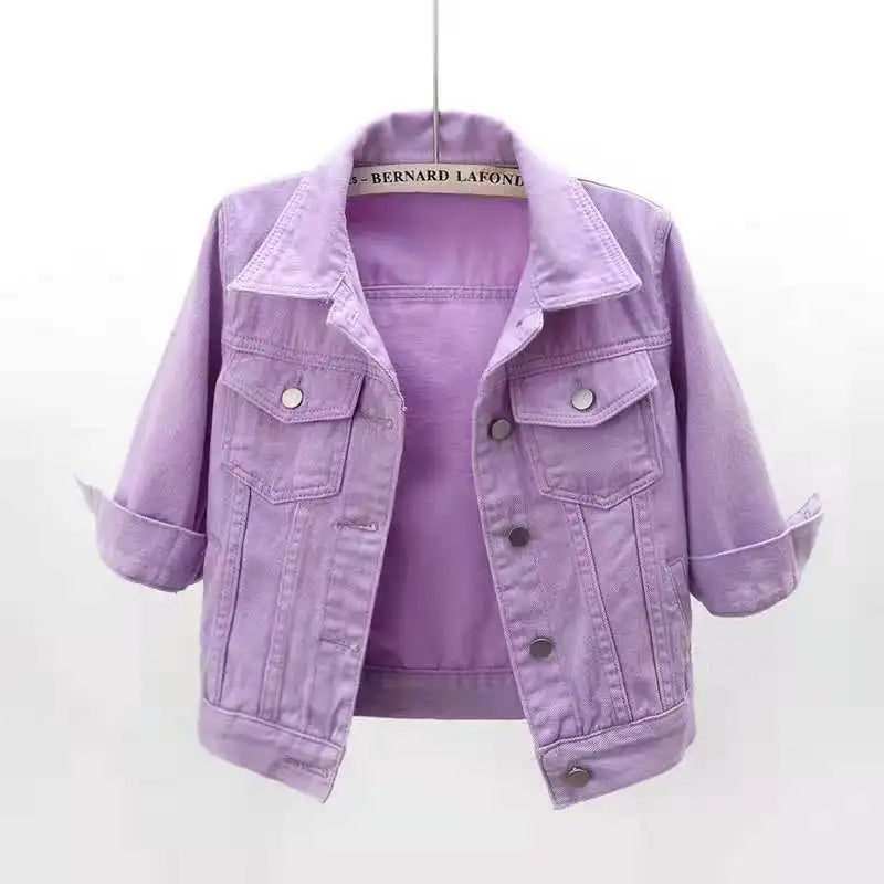 Denim Jacket Women – Three Quarter Sleeve Jean