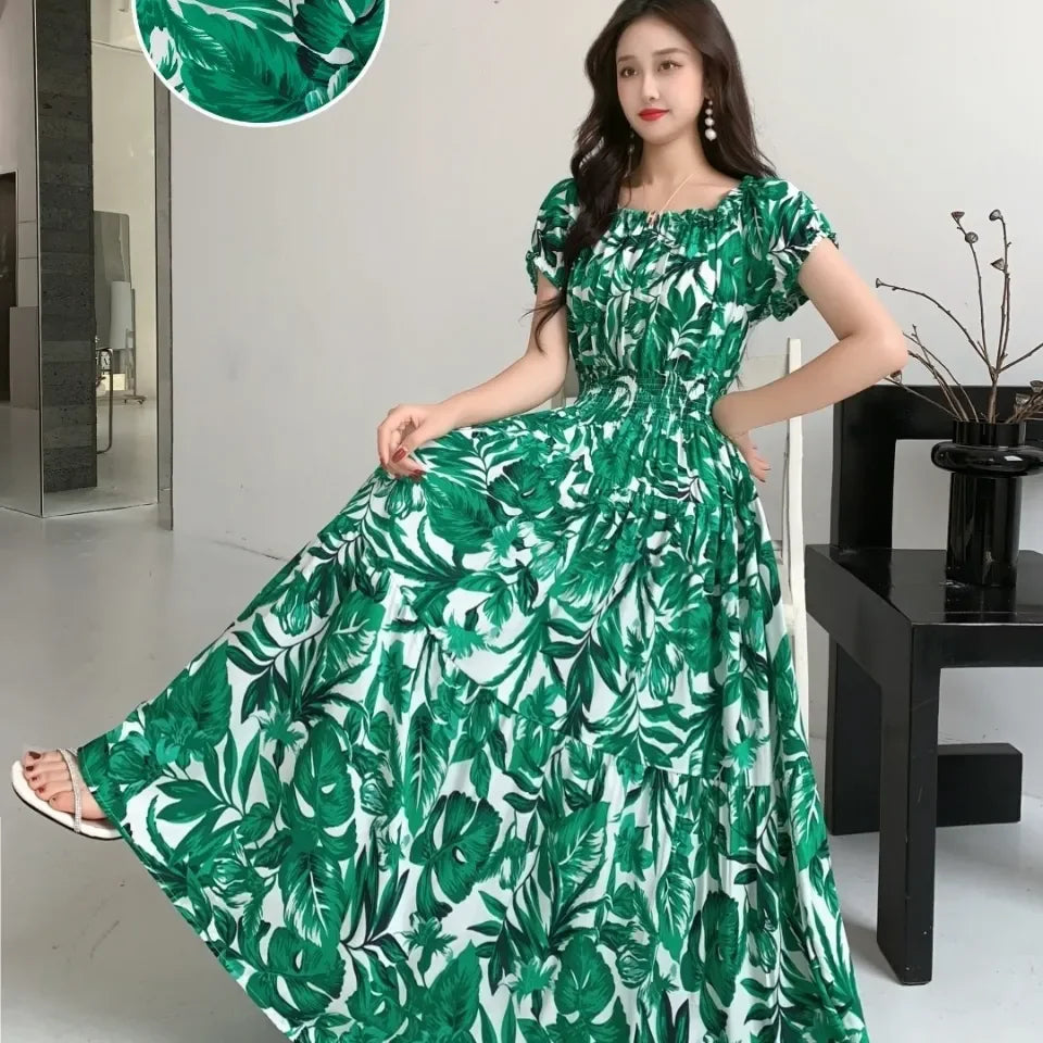 Cotton Silk Print Dress floral dress