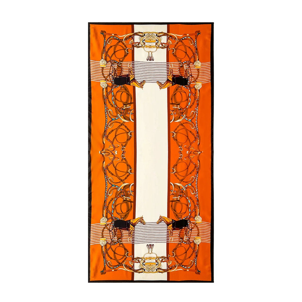 Women's Fashion Silk Scarf & Headwrap – 180×90cm