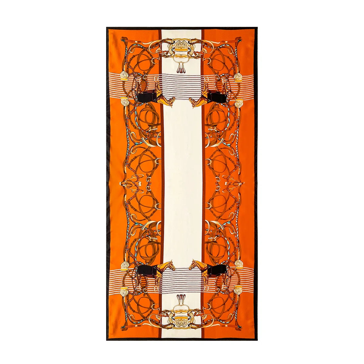 Women's Fashion Silk Scarf & Headwrap – 180×90cm