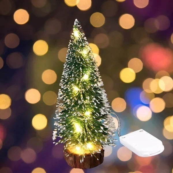 Mini LED Snow-Frosted Christmas Tree – 15–30cm