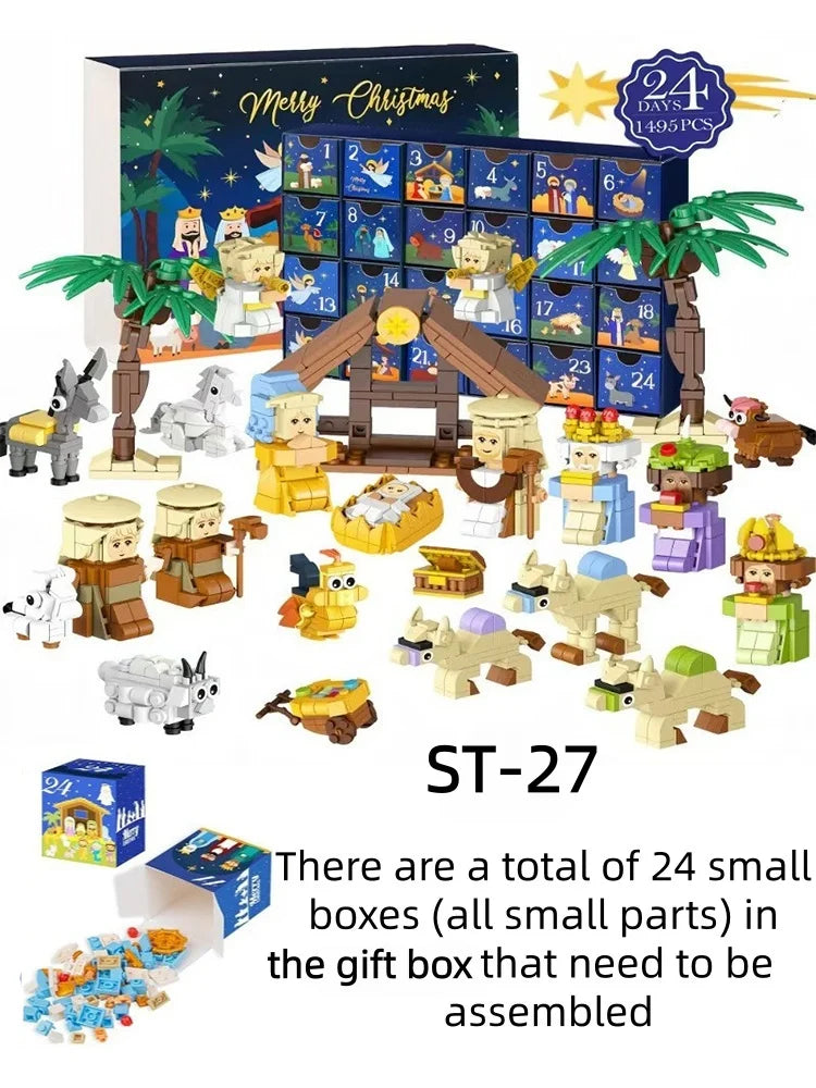 Christmas Building Blocks Advent Calendar – 24-Day DIY Countdown