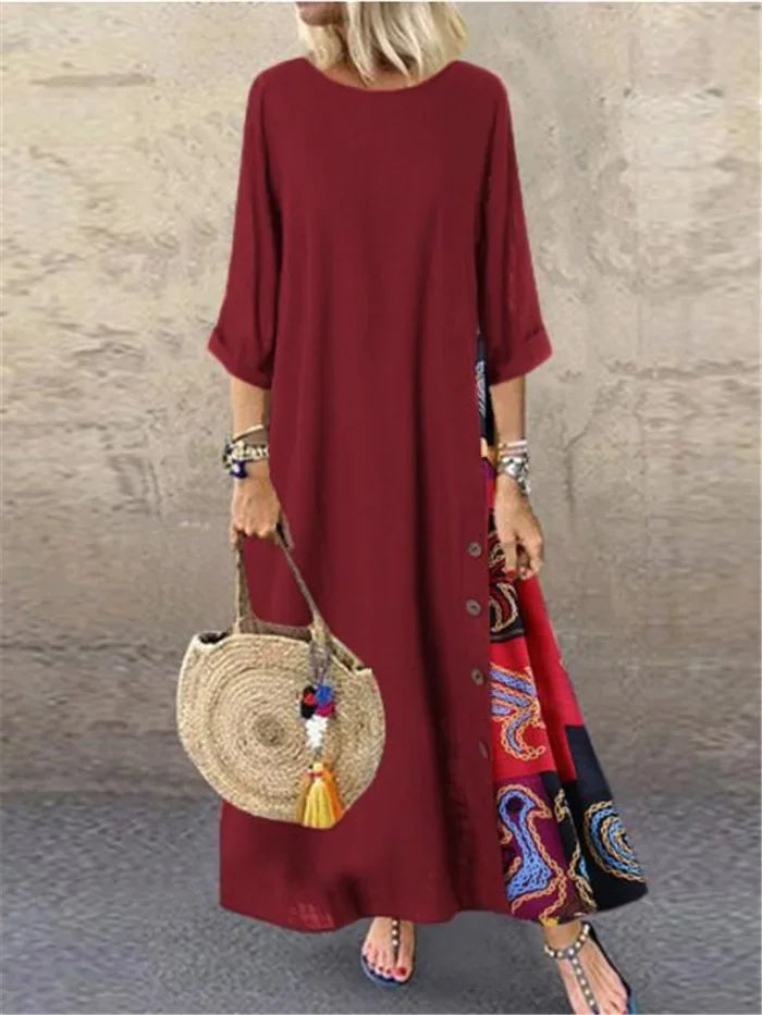Cotton Linen Summer Dresses Vintage Dress for Women Long Dress Loose Fashion Casual Elegant Women Clothing Clothes Streetwear