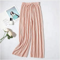 Wide Leg Pants for Women – Loose Fit Ice Silk Casual Cropped Trousers
