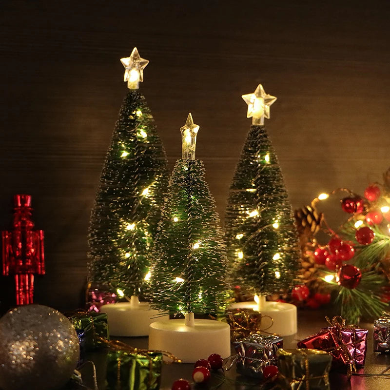 Mini LED Christmas Tree Decorations – Warm or Colourful Lights