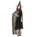 Halloween Witch Cloak & Hat Set | Pumpkin Bat Cosplay Costume