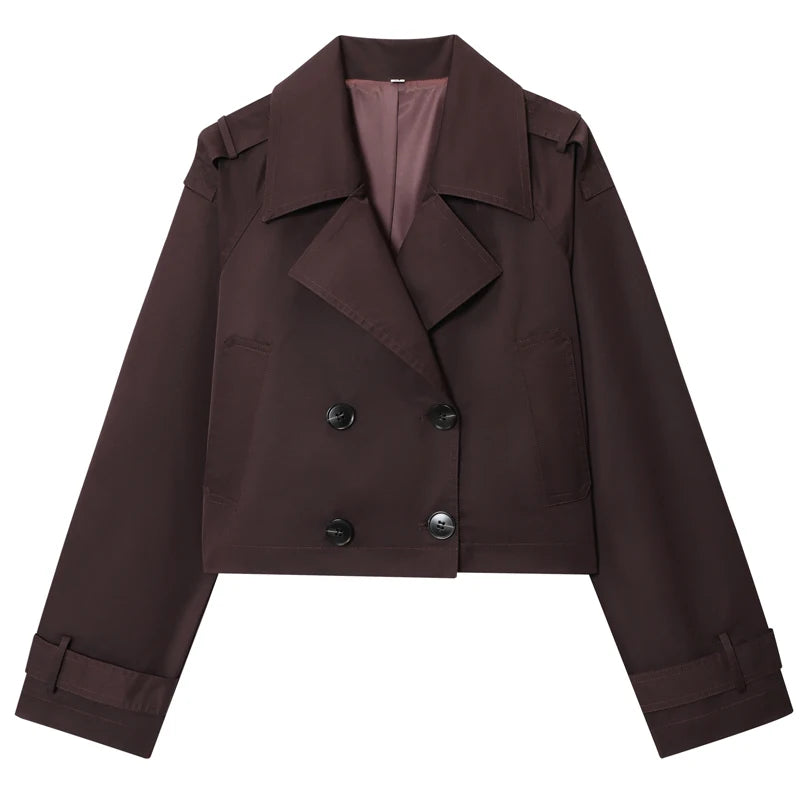 Cropped Trench Coat – High Quality Women's