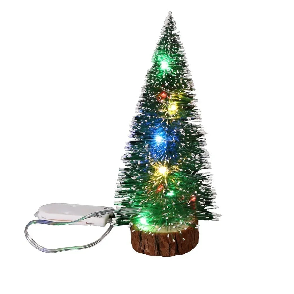 Mini LED Snow-Frosted Christmas Tree – 15–30cm