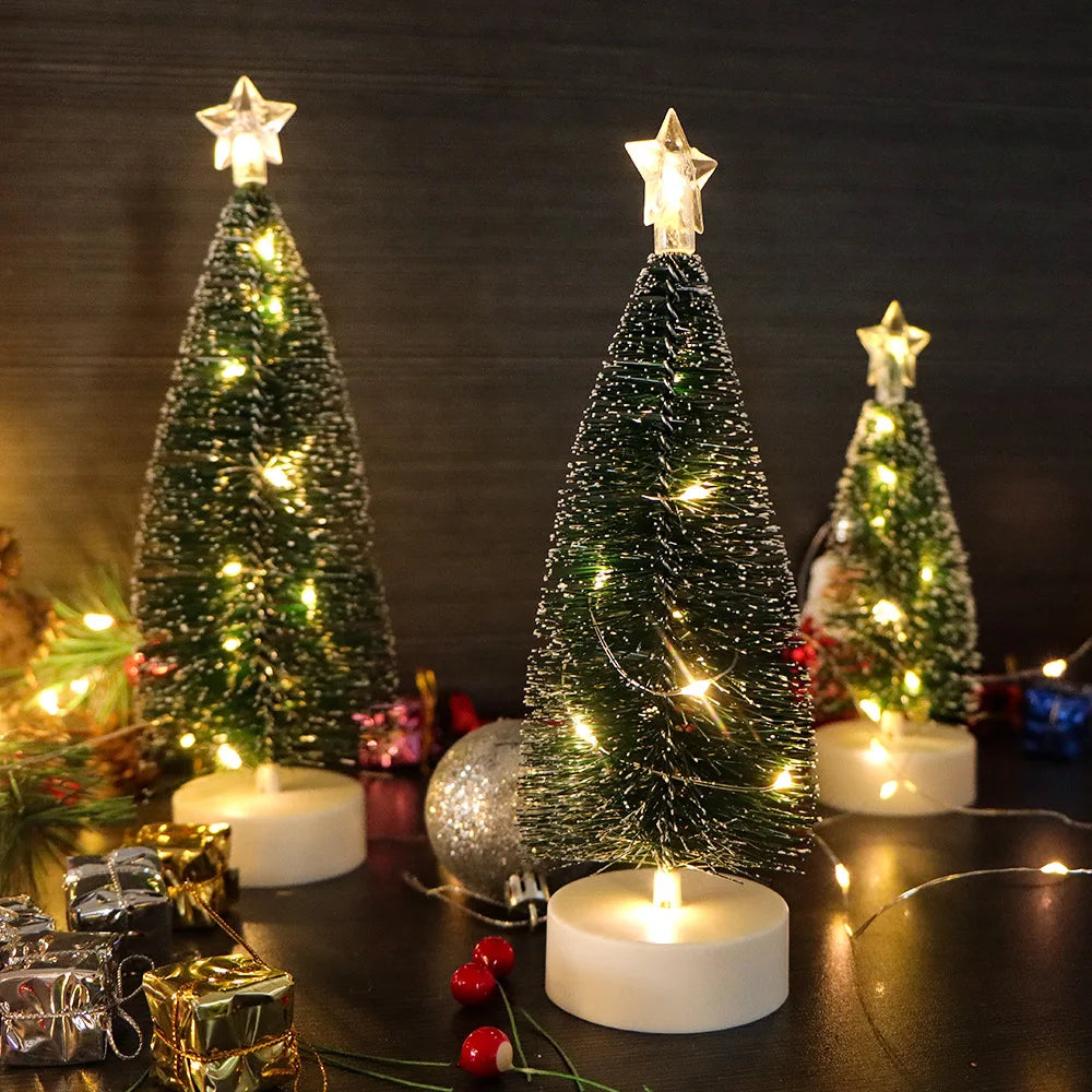 Mini LED Christmas Tree Decorations – Warm or Colourful Lights