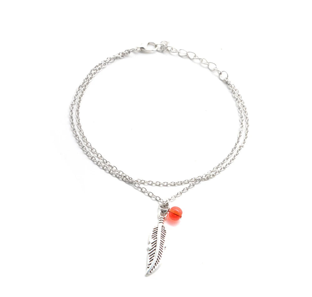 Women's Fashion Ankle Bracelet – Silver Bohemia Beach Anklet