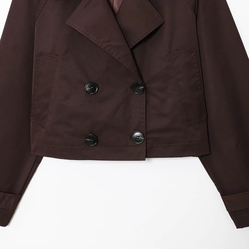 Cropped Trench Coat – High Quality Women's