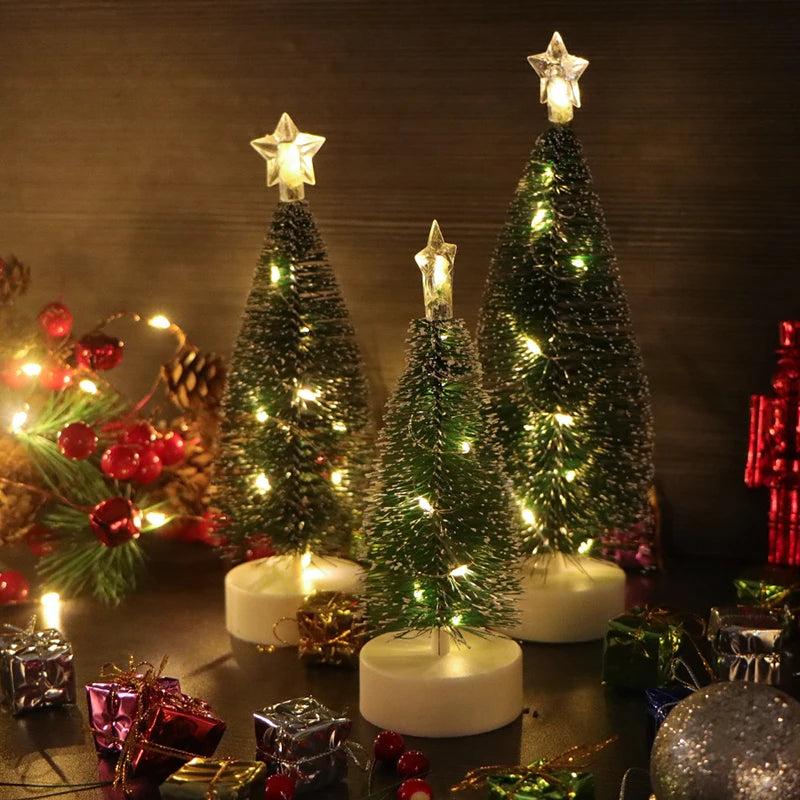 Mini LED Christmas Tree Decorations – Warm or Colourful Lights