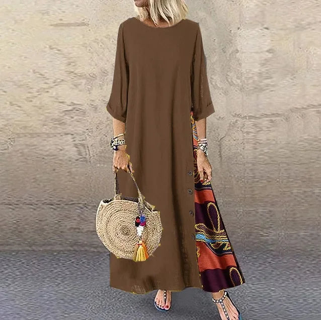 Cotton Linen Summer Dresses Vintage Dress for Women Long Dress Loose Fashion Casual Elegant Women Clothing Clothes Streetwear