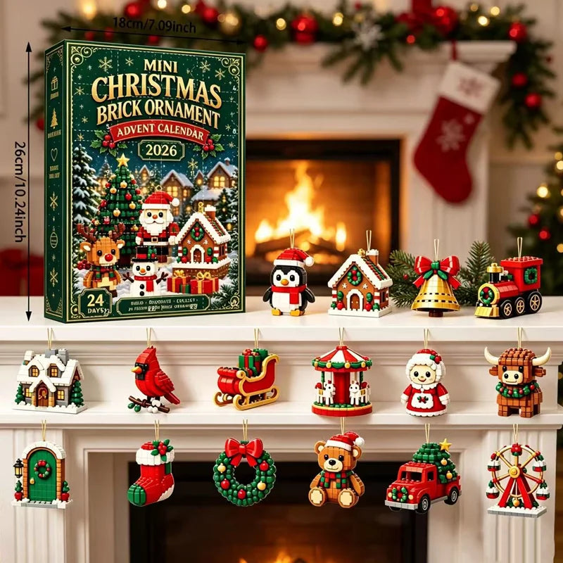 Christmas Ornament Advent Calendar – 24 Mini Tree Decorations