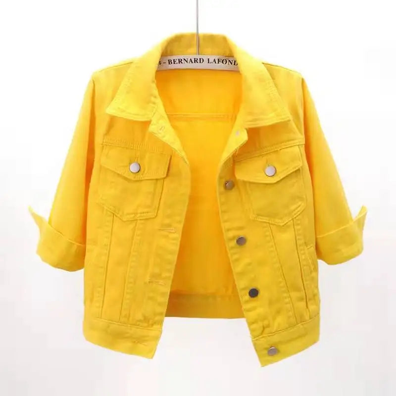 Denim Jacket Women – Three Quarter Sleeve