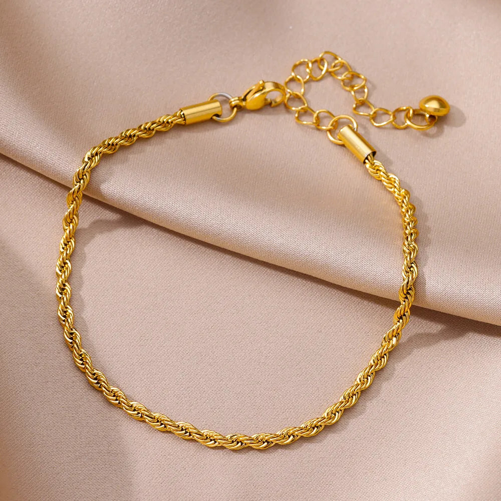 Women's Stainless Steel Ankle Chain – Classic Summer Anklet