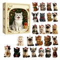 Cat Advent Calendar – 24 Acrylic Kitten Christmas Decorations