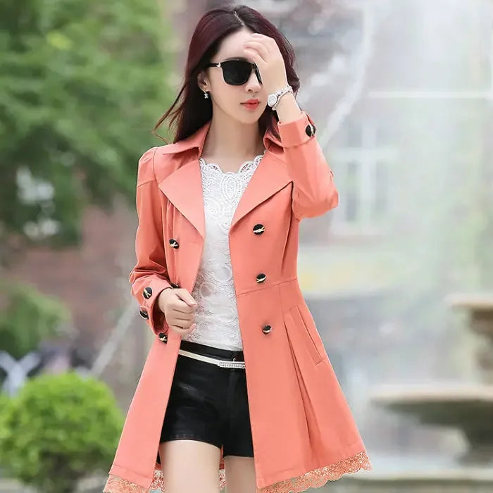 Women's Streetwear Trench Coat | Lightweight Spring Jacket